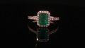 Emerald & Diamond Halo