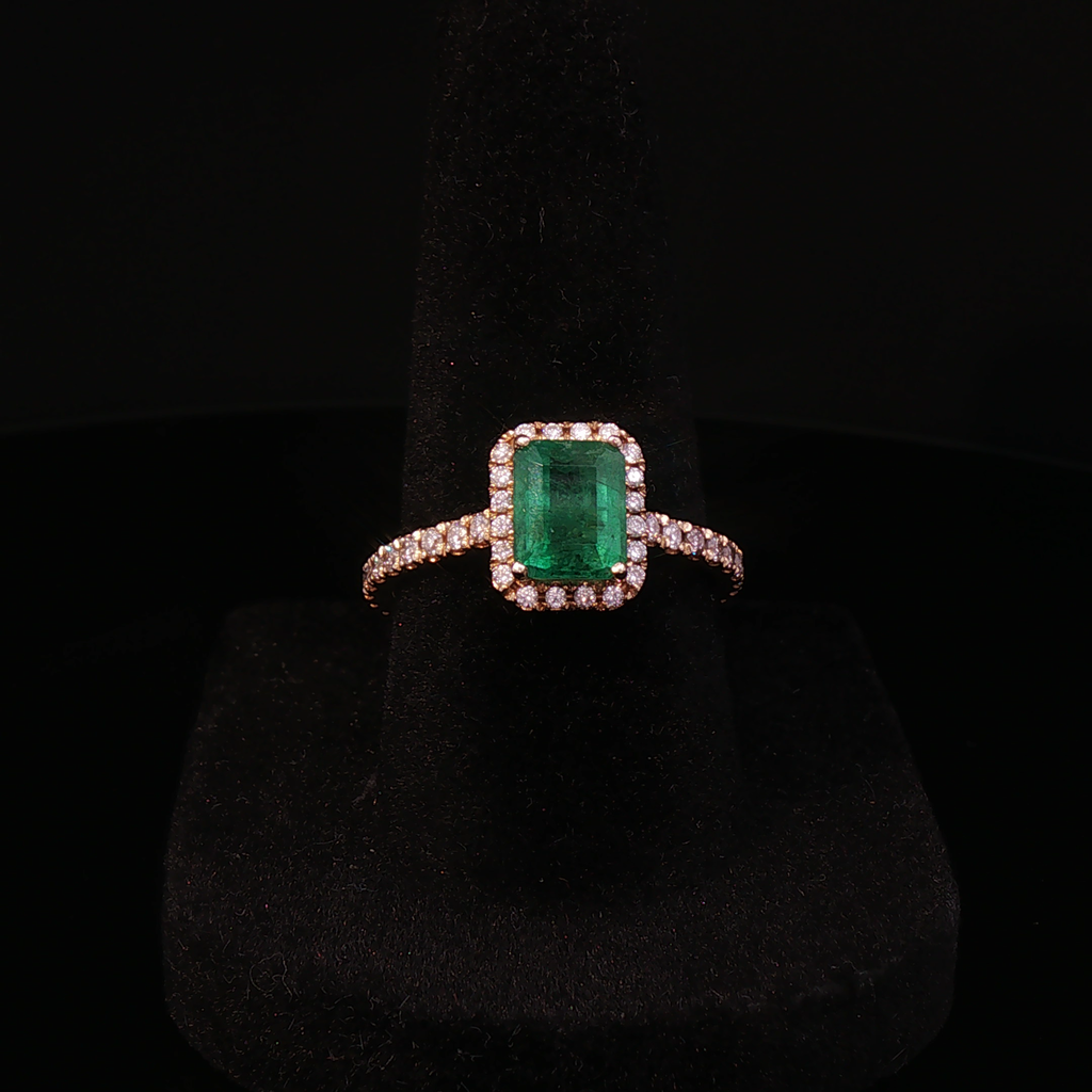 Emerald & Diamond Halo