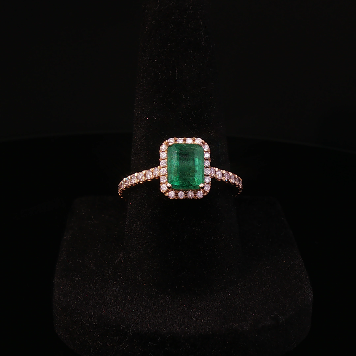 Emerald & Diamond Halo