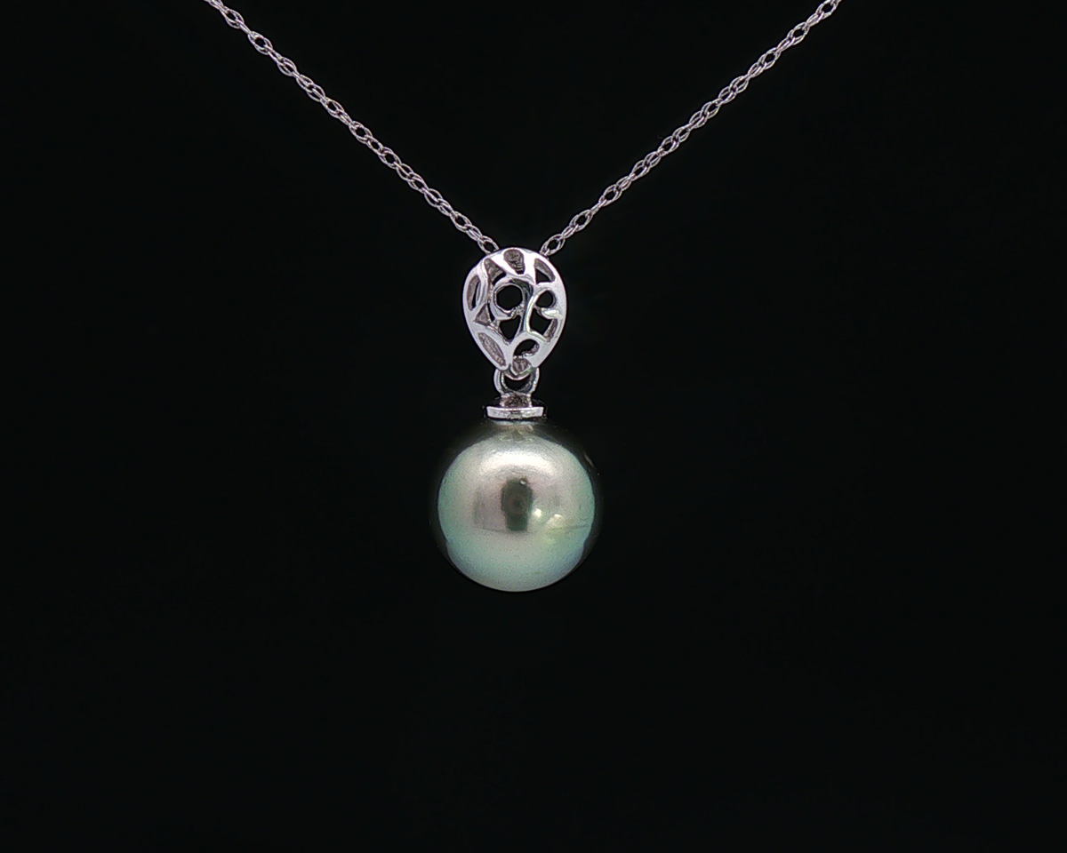 Tahitian Pearl Filigree Pendant