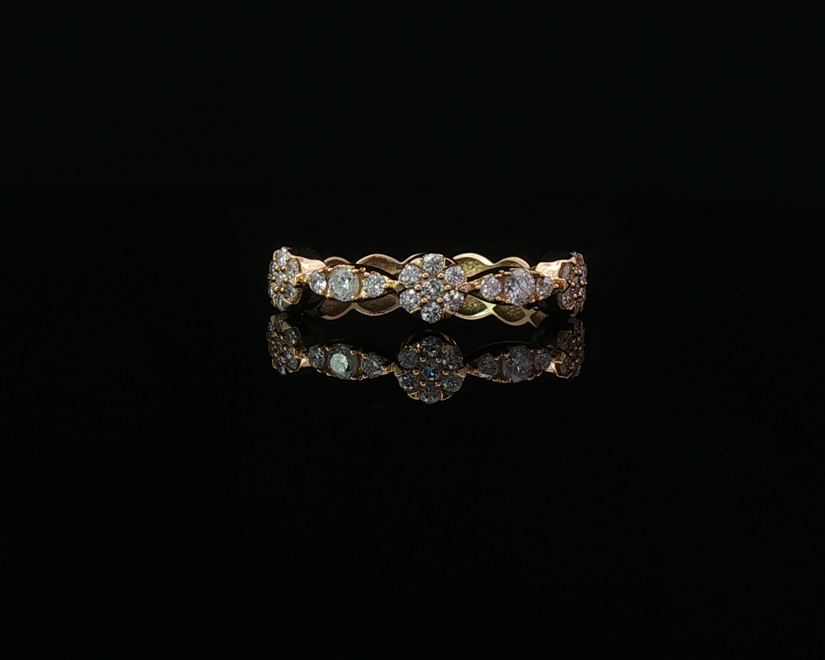 Flower cluster ring