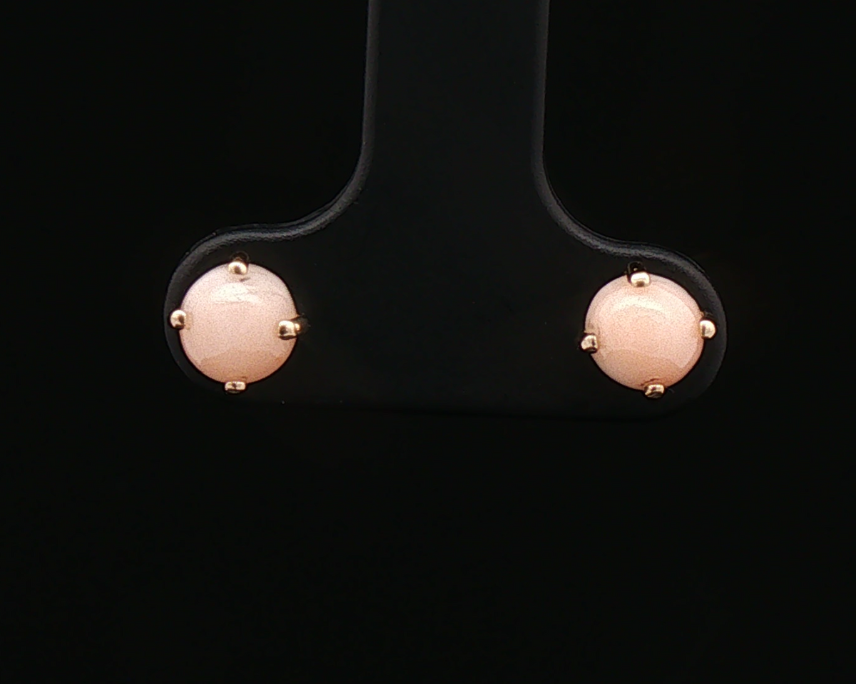 Pink Coral Studs