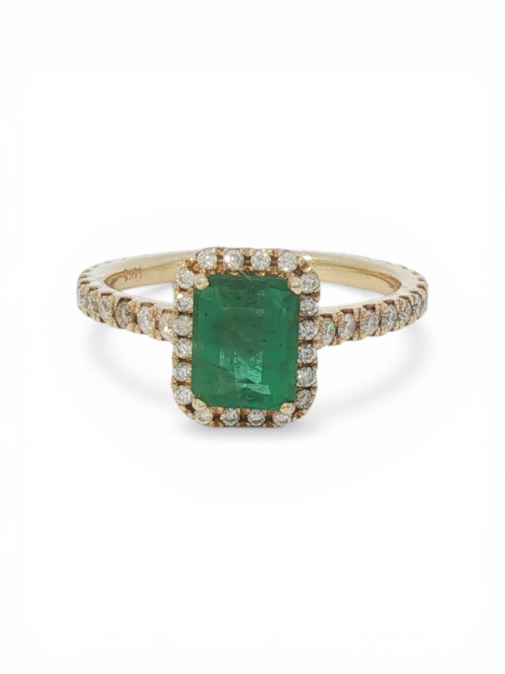 Emerald & Diamond Halo