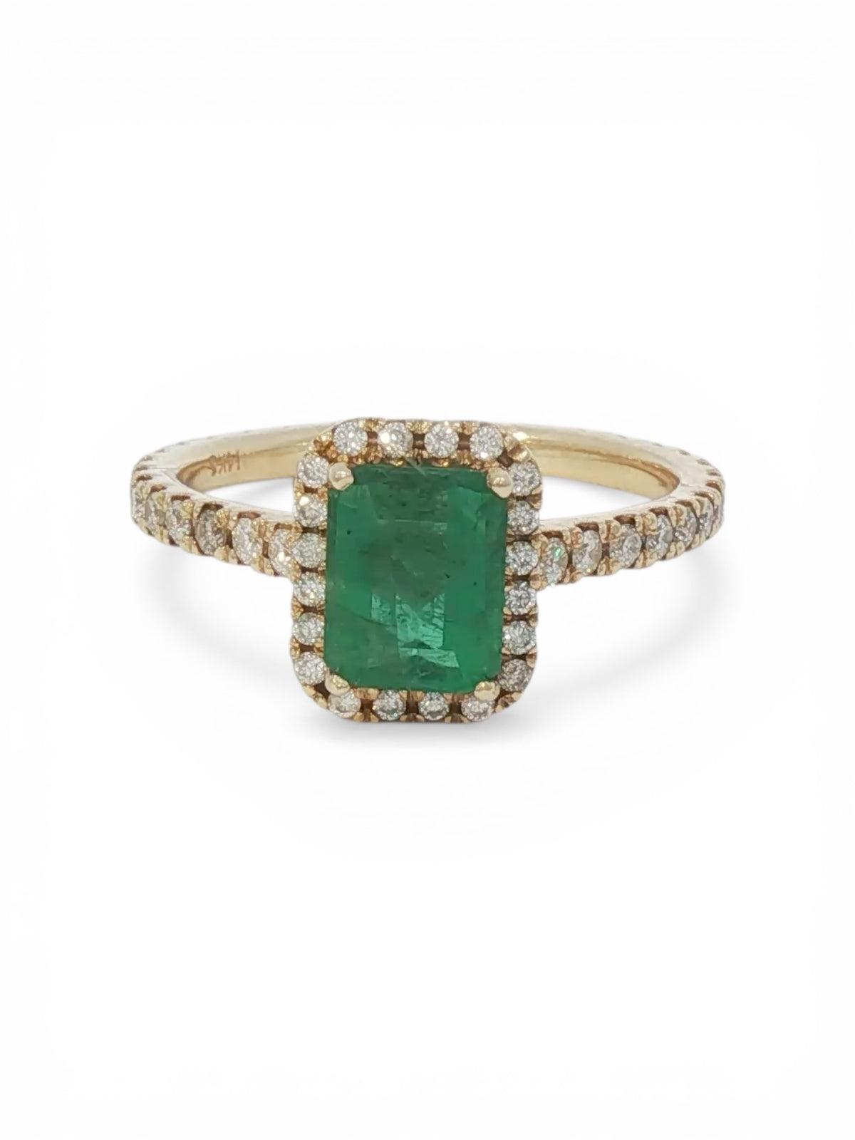 Emerald & Diamond Halo