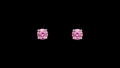 Pink Sapphire Studs