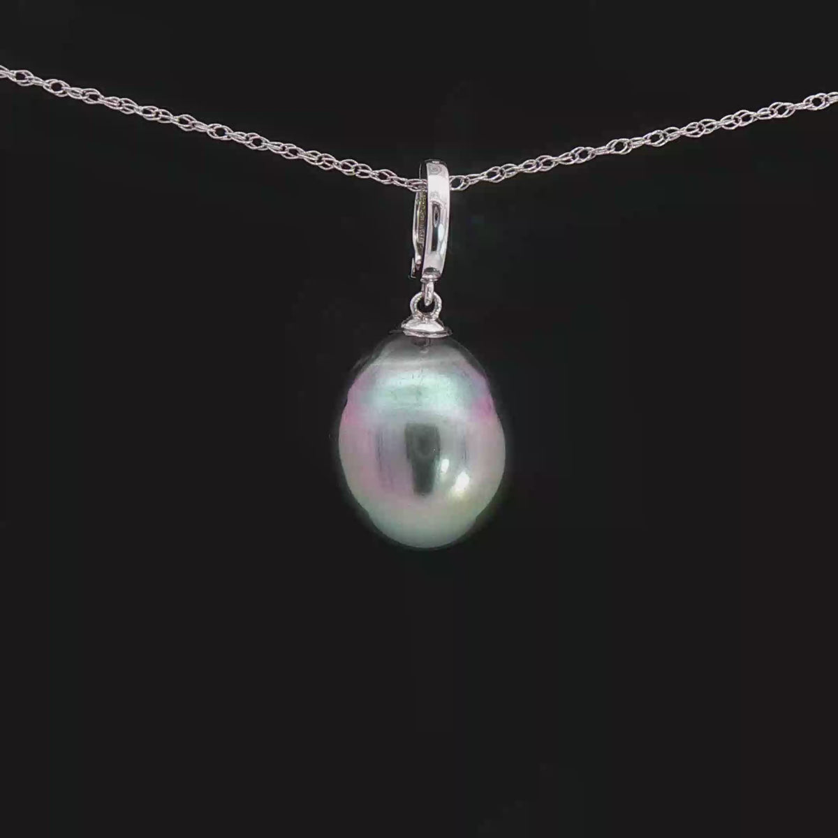 Tahitian Pearl Open Close Pendant