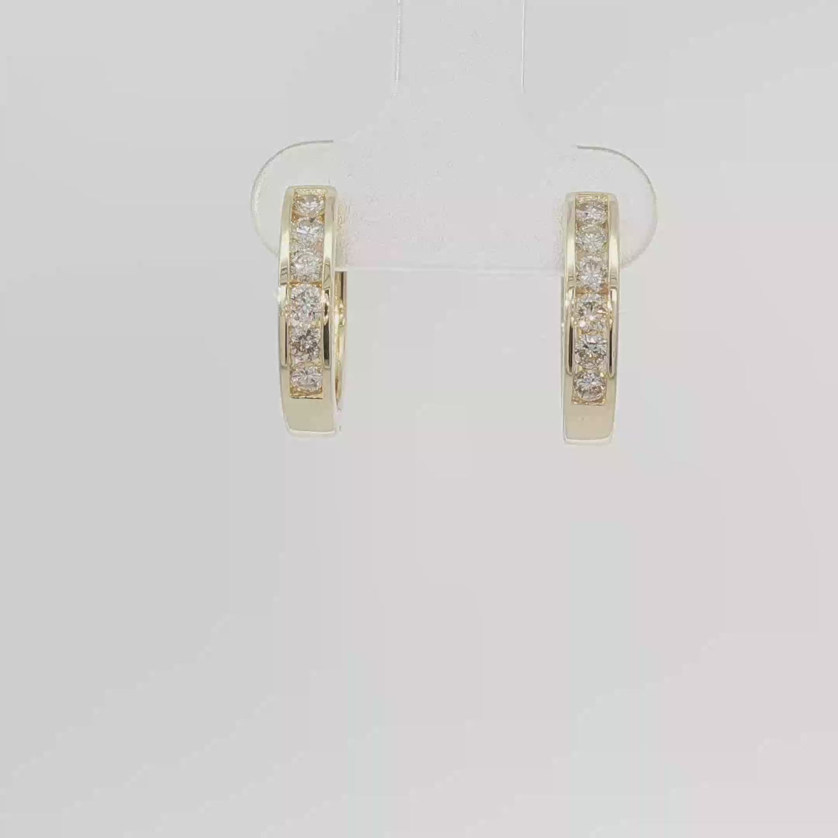 Channel set hoops small