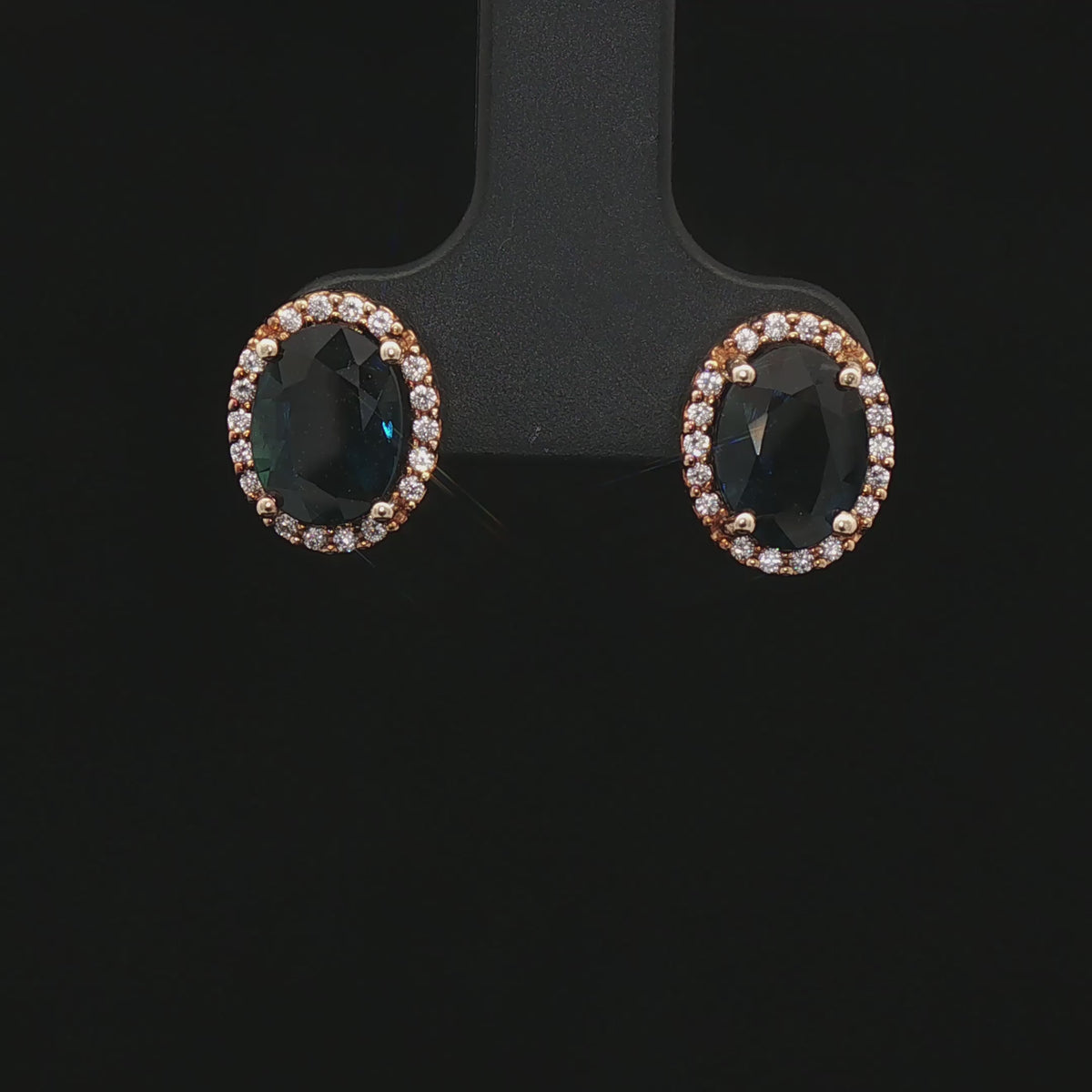 Sapphire & Diamond Studs