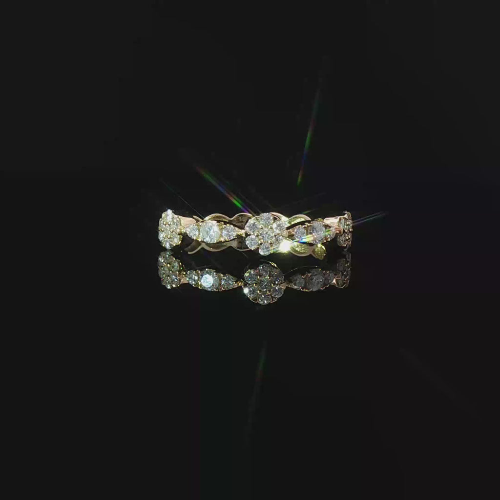 Flower cluster ring