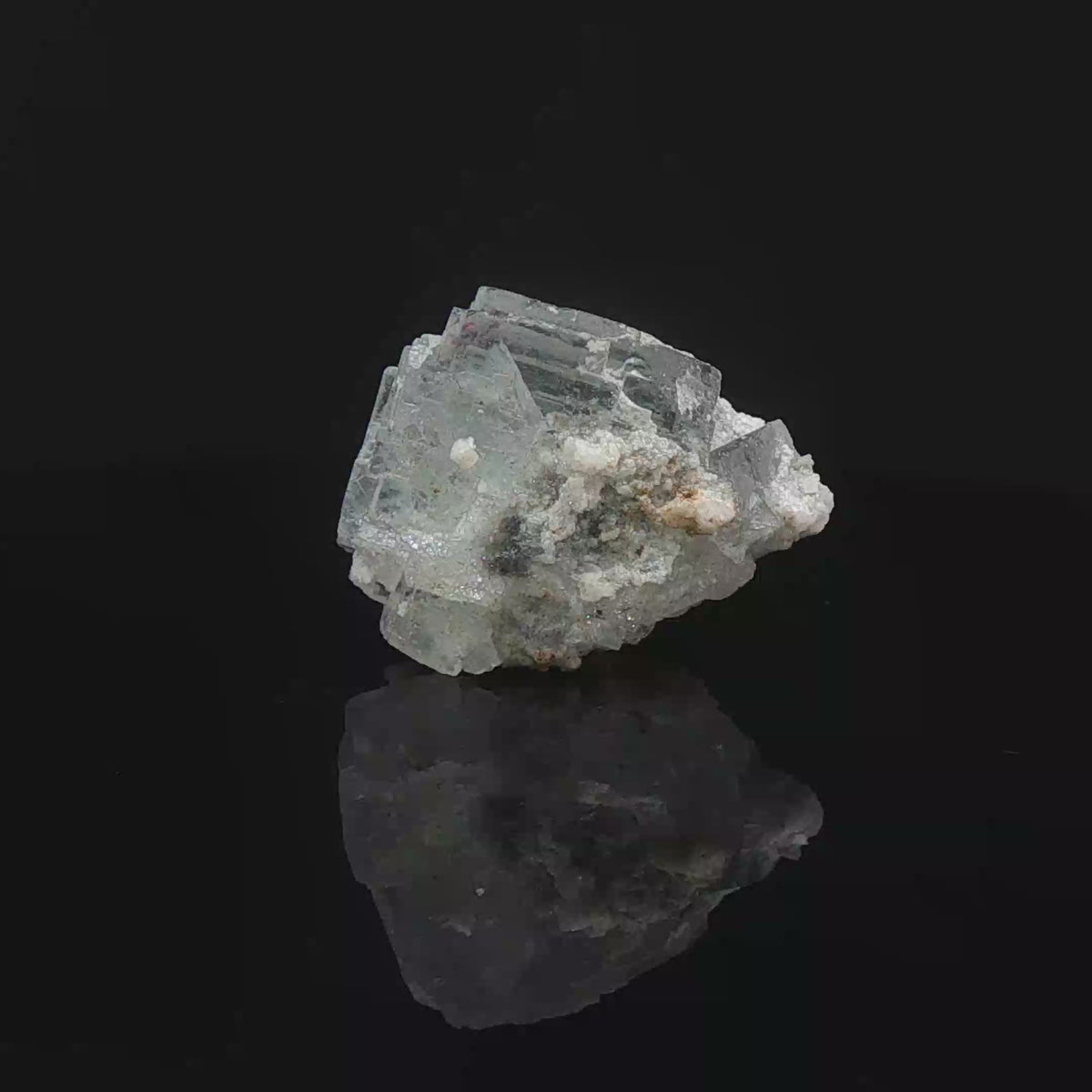 Calcite on fluorite